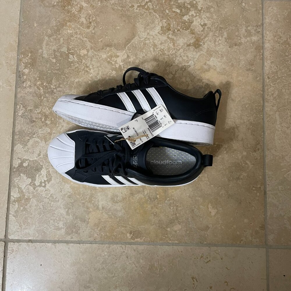 Adidas Streetcheck Women’s Sneakers – Black/White – Size 7.5M - Picture 4 of 5